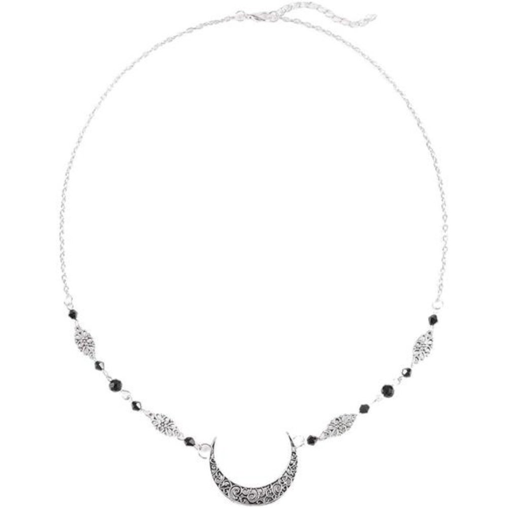 Boho Crescent Moon Head Chain Vintage Crystal Headpieces Hair Acessories